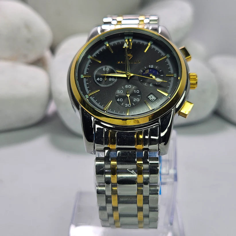 Maixiluo Men's Luxury Stainless Steel Chronograph Watch