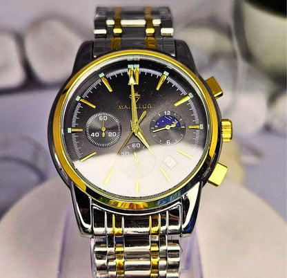 Maixiluo Men's Luxury Stainless Steel Chronograph Watch