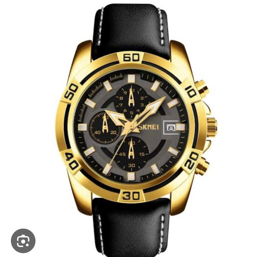 SKMEI Golden Chronograph