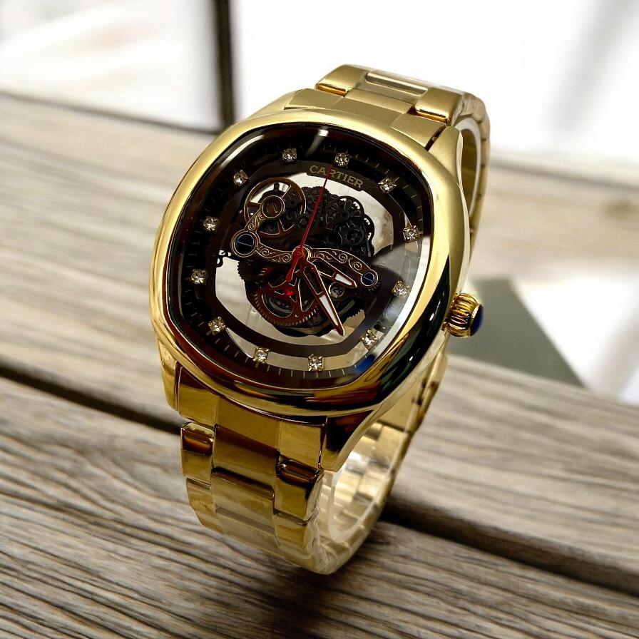 Cartier men's Skeleton dial watch