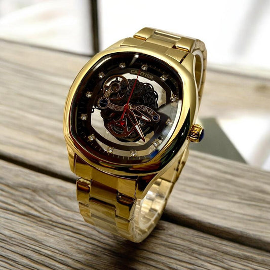 Cartier men's Skeleton dial watch