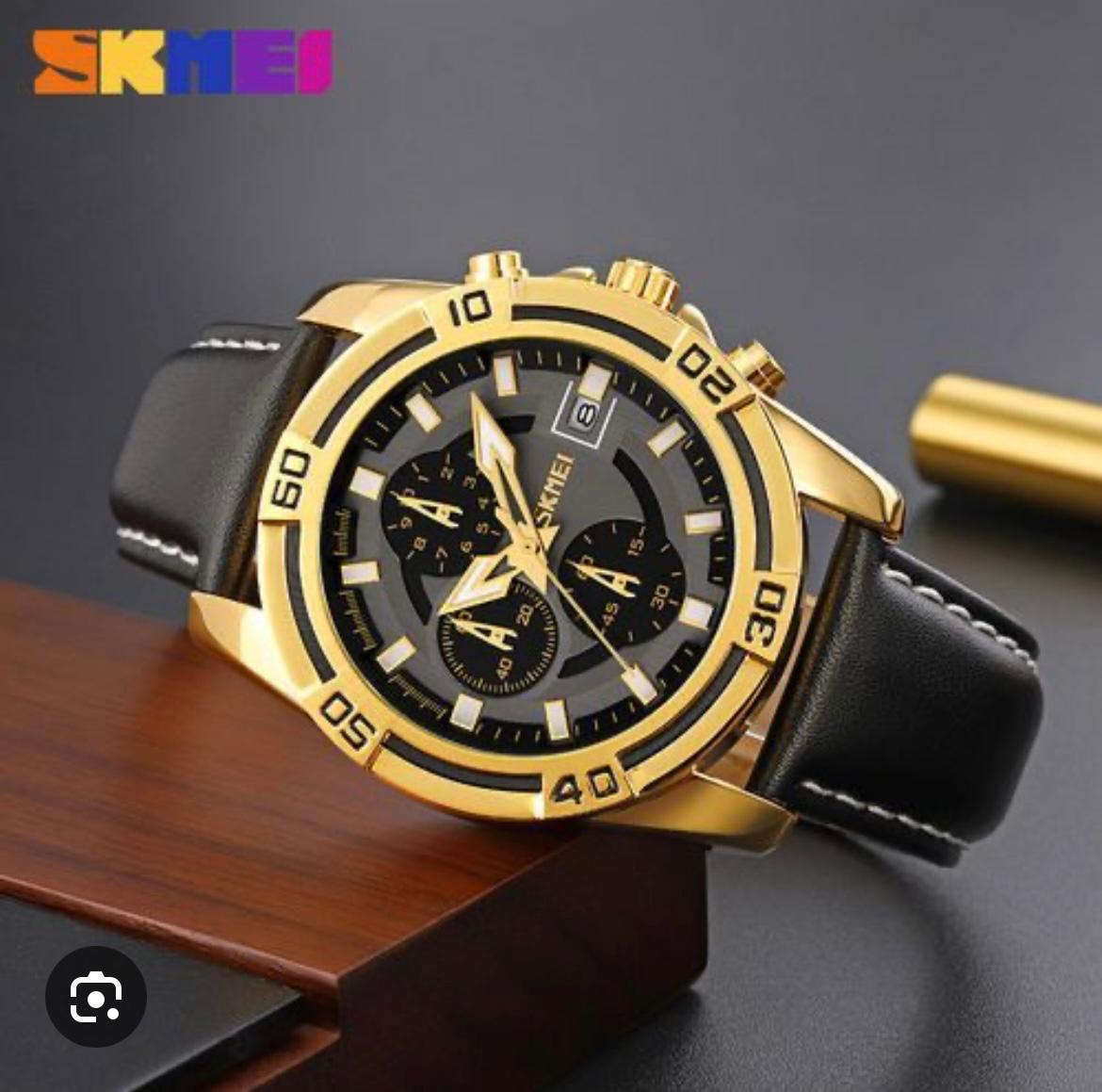 SKMEI Golden Chronograph