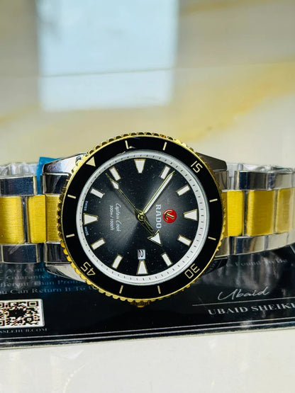 Two Tone Black Rado Captain Cook Watch